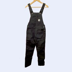 Carhartt WIP W’ Bib Overall Straight – Rinsed Black – Size XS – Pre-Owned